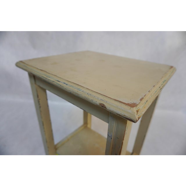 1990s Small Painted Wood Side Table For Sale - Image 10 of 14