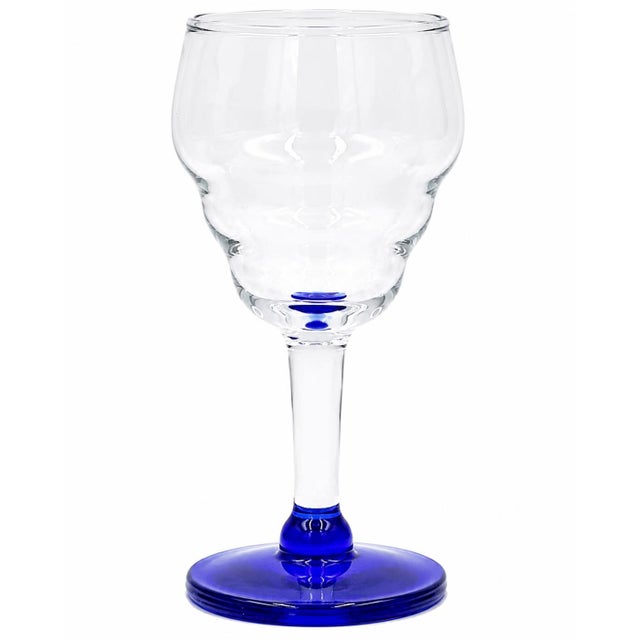 Vintage Set 4 El Morocco Nightclub New York Nyc Cobalt Cocktail Cordial Glasses For Sale In Washington DC - Image 6 of 9