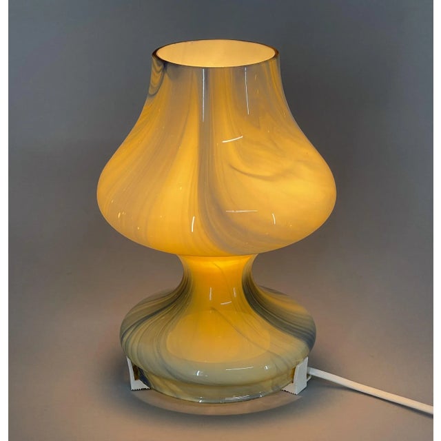 Glass Table Lamp, Czechoslovakia, 1970s For Sale - Image 4 of 11