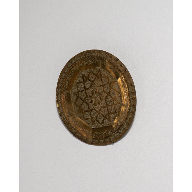 Mid 20th Century Morocco Brass Tray For Sale - Image 10 of 15
