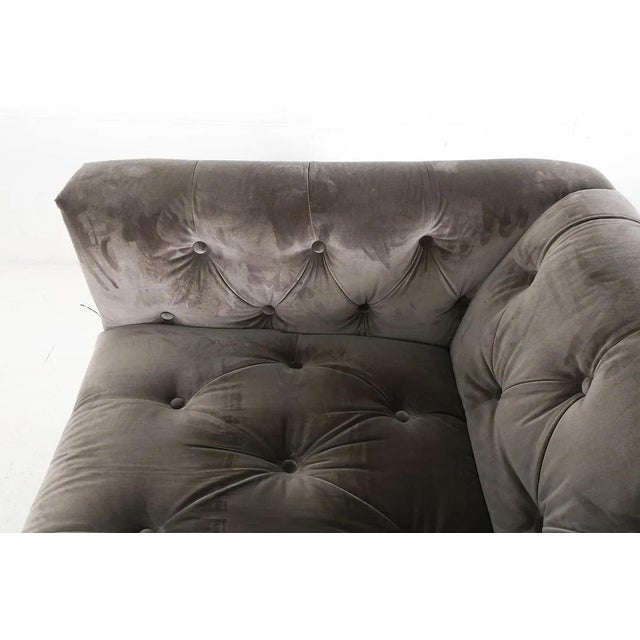 Pair Four Hands Tufted Velvet Maxx Lounge Chairs For Sale - Image 17 of 18