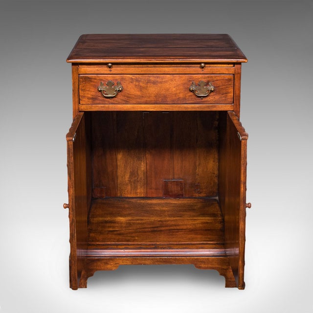 Vintage Bachelor's Writing Cabinet, English, Library Cupboard, Regency Revival For Sale - Image 4 of 12