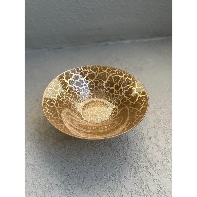Gold Decorative Pedestal Bowl For Sale In Orlando - Image 6 of 17