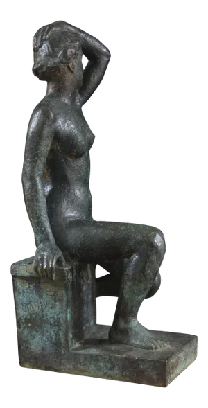 'Seated Nude' by Caroline Lloyd, Jeu De Paume, Paris Salon, World's Fair, Golden Gate International Exhibition, Los Angeles County Museum of Art