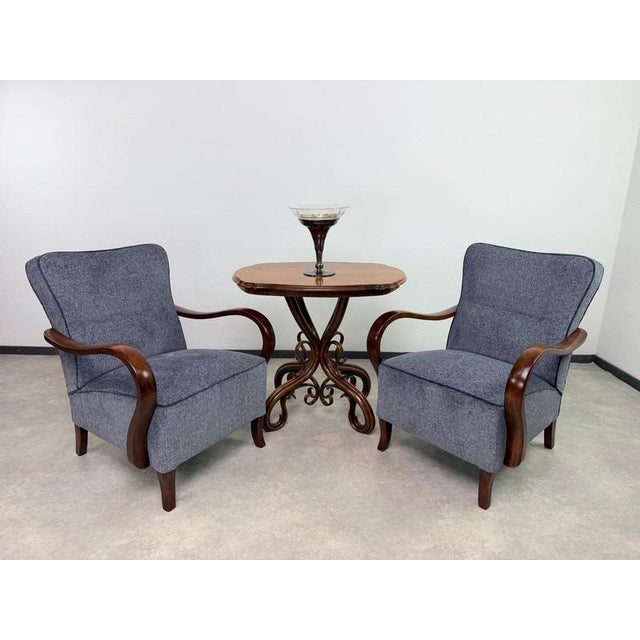 Acquire a true masterpiece of design history with this extremely rare, authentic Gebrüder Thonet Model No. 1 salon table....