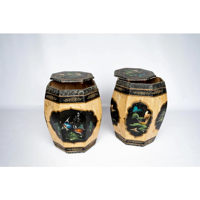 Originally used for storage, these beautifully detailed boxes are decorated with nature scenes. Add a lovely calming...