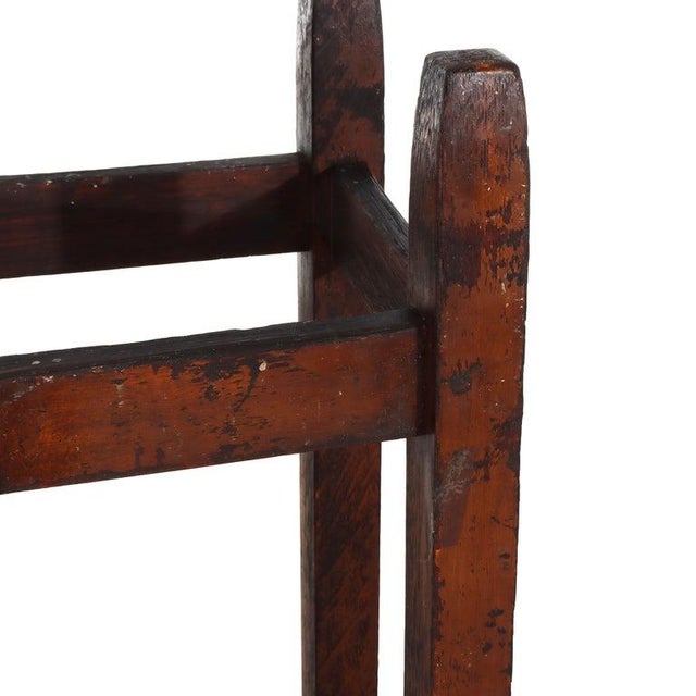 A fine example of American Arts & Crafts design, this Mission Oak umbrella stand is attributed to the renowned workshops...