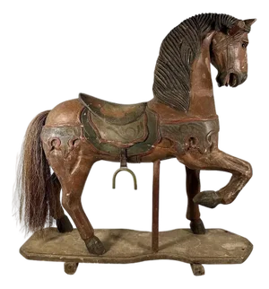 Platform Rocking Horse Floor Pull Toy