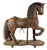 Platform Rocking Horse Floor Pull Toy FREE SHIPPING! For Sale
