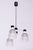 Mid-Century Chandelier in Chrome and Opaline Glass from Drukov, Czech, 1970s For Sale - Image 6 of 12