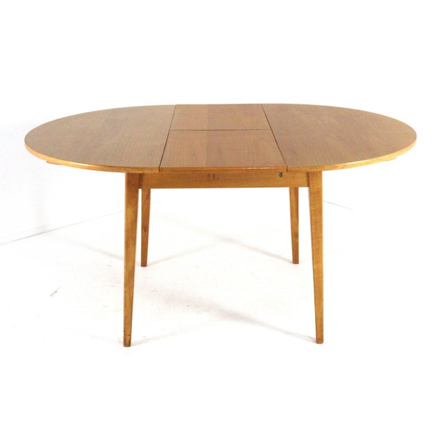 Round Dining Table and Chairs in Beech Heart, 1950s, Set of 5 For Sale - Image 16 of 18