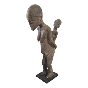 Stunning Carving Old Lobi Maternity Sculpture Burkina Faso 23.75h