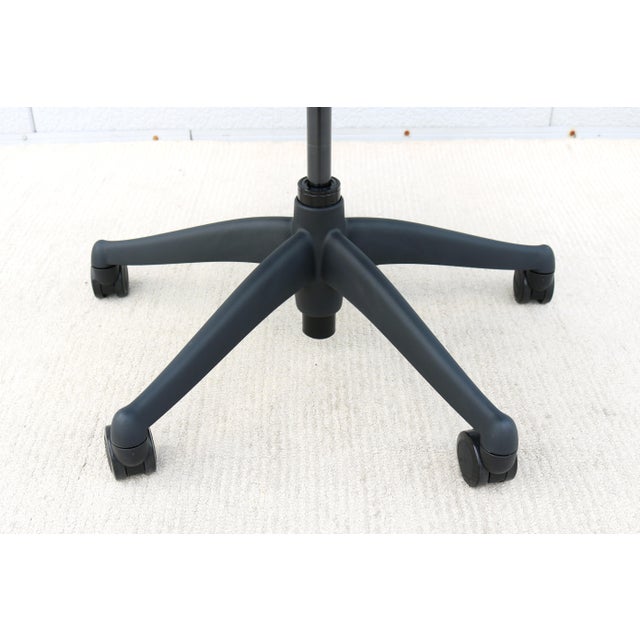Humanscale Freedom Ergonomic Armless Task Desk Chair in Blue Color Slightly Used For Sale - Image 15 of 18