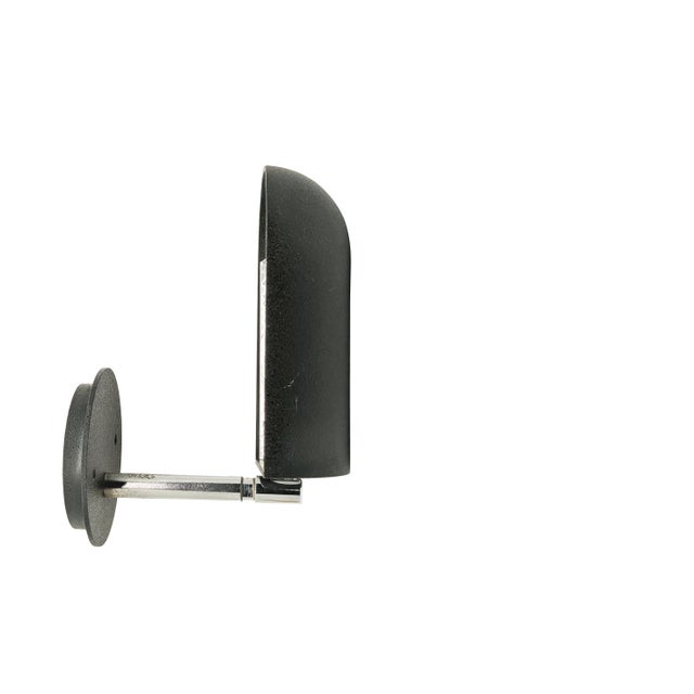 Black and Chrome Plated Metal Adjustable Snodo Wall Lamp by S. Mazza for Quattrifoglio, 1970s For Sale - Image 15 of 15