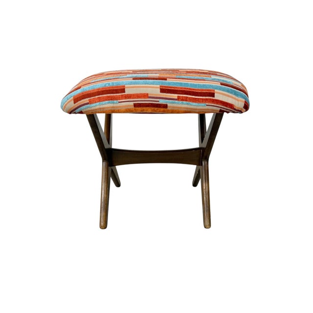 DUX Mid-Century Danish Modern Dux Ottoman - Restored! For Sale - Image 4 of 7