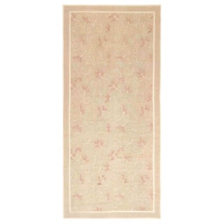 Contemporary Aubusson Beige and Pink Rug by Eric Cohler for Doris Leslie Blau For Sale