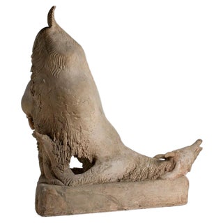 Goat - Terracotta Sculpture by Mario Porcù - 1970s 1970 For Sale