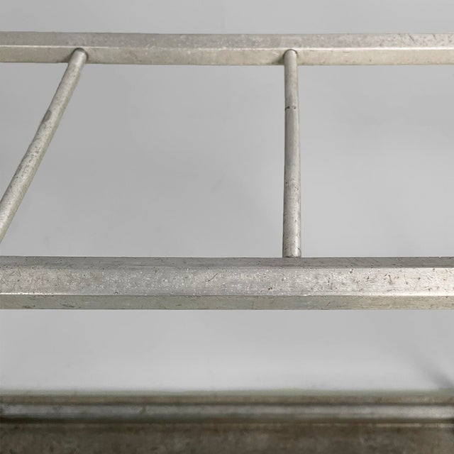 Mid-Century Modern Italian Umbrella Stand in Iron and Aluminum, 1950s For Sale - Image 9 of 14