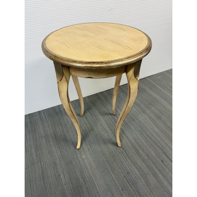 Italian Antique Florentine Style Round Accent Table For Sale - Image 3 of 12