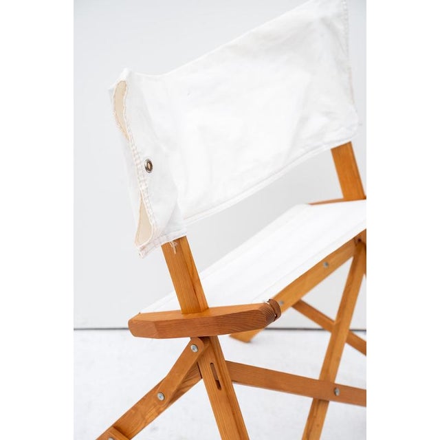 Wood Praia Folding Chair attributed to Pier Giacomo Castiglioni for Gavina, 1960s For Sale - Image 7 of 11