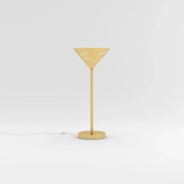 Silver brass desk light ii by atelier areti dimensions: d 20.5 x h 49 cm. Materials: brushed brass. up to 250v (europe/uk...