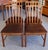 Set of Four Mid Century Modern Teak Frame Dining Chairs c.1960 Quality Built Chairs - UK Import - Seats Lift / Easily...