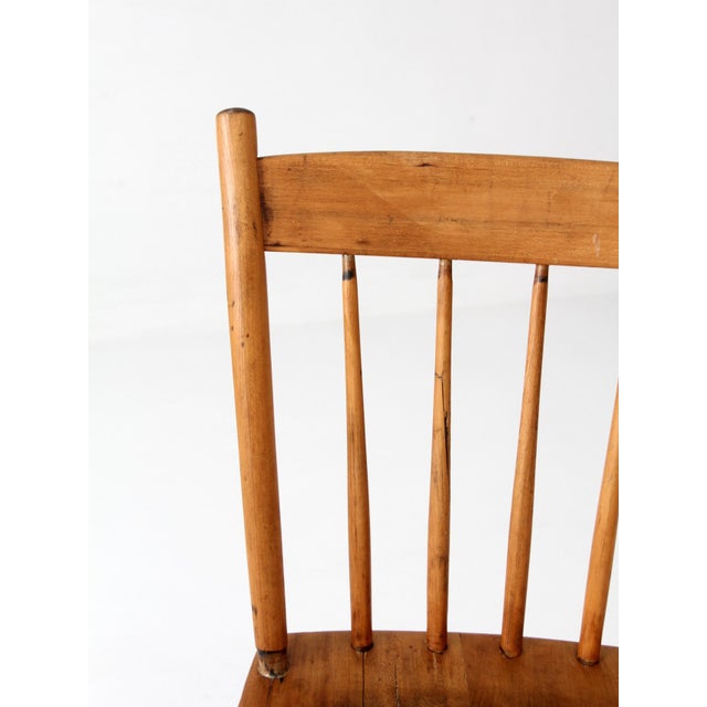 Antique Plank Seat Chair For Sale - Image 12 of 15