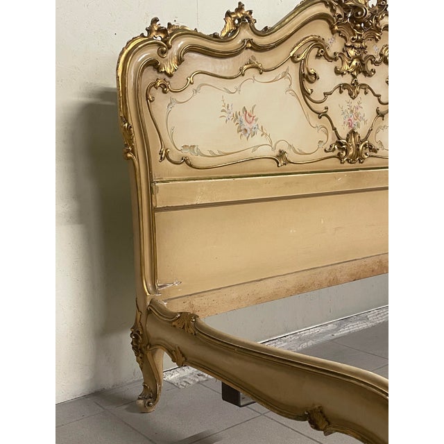 Louis XV Double Bed, Italy, 1940s For Sale - Image 13 of 18
