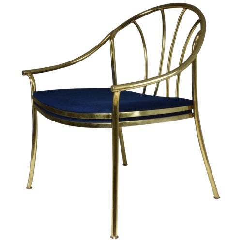 20th Century French Vintage Brass Armchair, 1970's