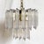 Transparent Art Deco Hanging Lucite Chandelier For Sale - Image 8 of 12