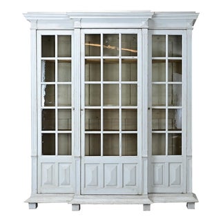 French 19th Century Painted Pine Bibliotheque For Sale