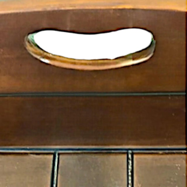 1980s Bombay Co Campaign Style Butler’s Tray Rolling Tea/Bar Cart For Sale In Palm Springs - Image 6 of 10