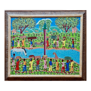 A Haitian Country Scene, by J. Mesidor