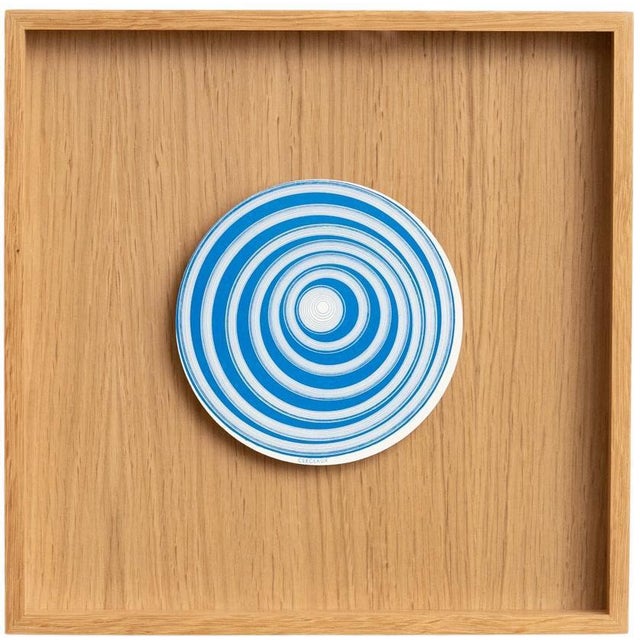 Marcel Duchamp, Blue and White Cerceaux Rotorelief from Konig Series 133, 1987, Wood For Sale - Image 11 of 11