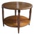 1930s Round Art Deco Mahogany 2-Tier Side Table For Sale