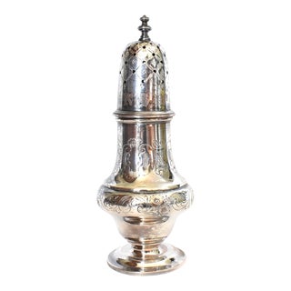 Antique Sheffield Silver Plate Muffineer Sugar Shaker For Sale