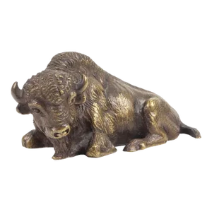 Late 19th Century Original Carl Kauba Buffalo-Bronze Paper Weight