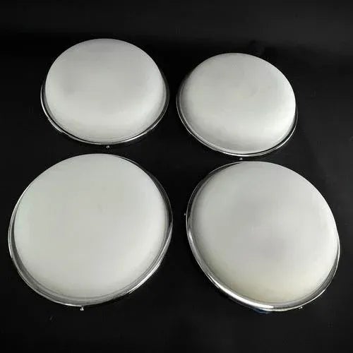 Art deco ceiling lamp plafoniere chrome opal glass 1940s this rare, original plafoniere impresses with its simple and...