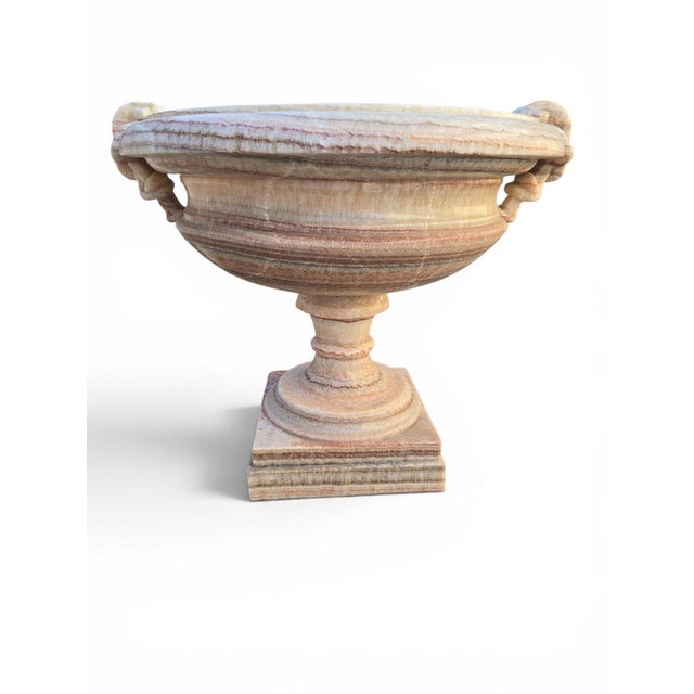 Onyx Kraters with Pedestals, 1950s, Set of 2 For Sale - Image 6 of 10