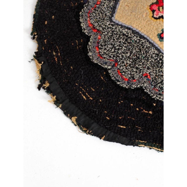 Antique Hooked Rug For Sale - Image 6 of 10