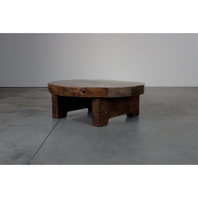 Octagonal Oak Coffee Table, Netherlands, 1960s For Sale - Image 3 of 8