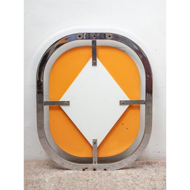 Mid-Century Modern Wall Mirror attributed to Belgo Chrome, Belgium, 1970 For Sale - Image 4 of 9