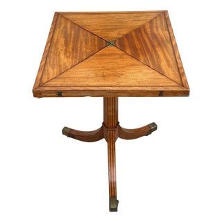 Antique 19th C Georgian Handkerchief Games Table For Sale