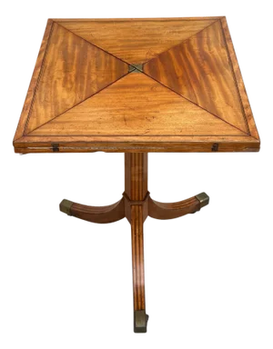Antique 19th C Georgian Handkerchief Games Table