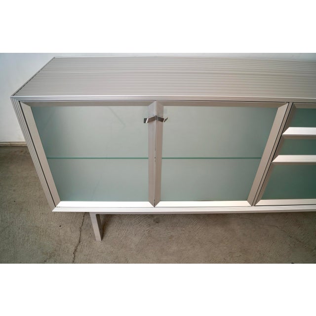Metal 1990’s Postmodern Italian Driad Aleph Credenza For Sale - Image 7 of 11