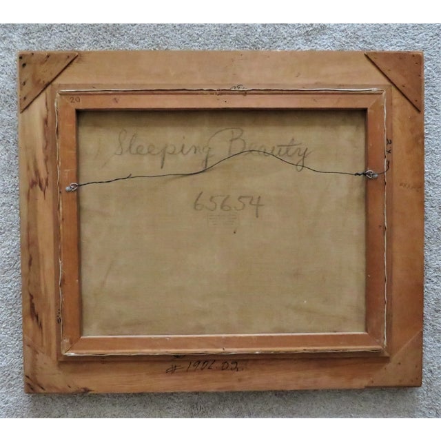 Mid 20th Century Pal Fried Portrait Oil Painting Reclining Nude Woman Lady "Sleeping Beauty" For Sale - Image 5 of 6