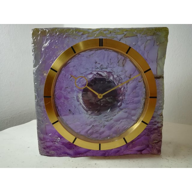 8-Day Power Reserve Table Clock from Jaeger-Lecoultre, Switzerland, 1960s For Sale - Image 12 of 12