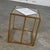 Chelsea House Jamie Merida Collection Iron Antique Gold Leaf Harlequin Side Table For Sale - Image 17 of 18