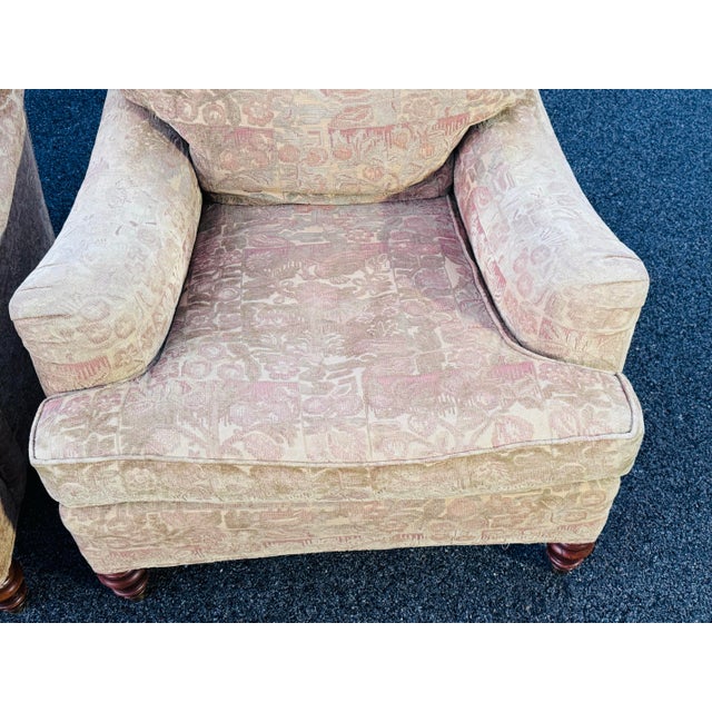 Late 20th Century T R S Furniture Oversized Lounge Chairs, a Pair For Sale - Image 10 of 12