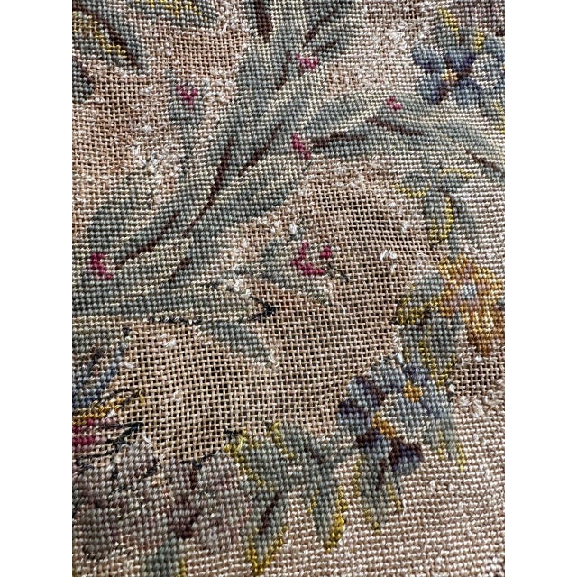 Beige French Needlepoint Chair Cover Tapestry from Bobyrug, 1890s For Sale - Image 8 of 15